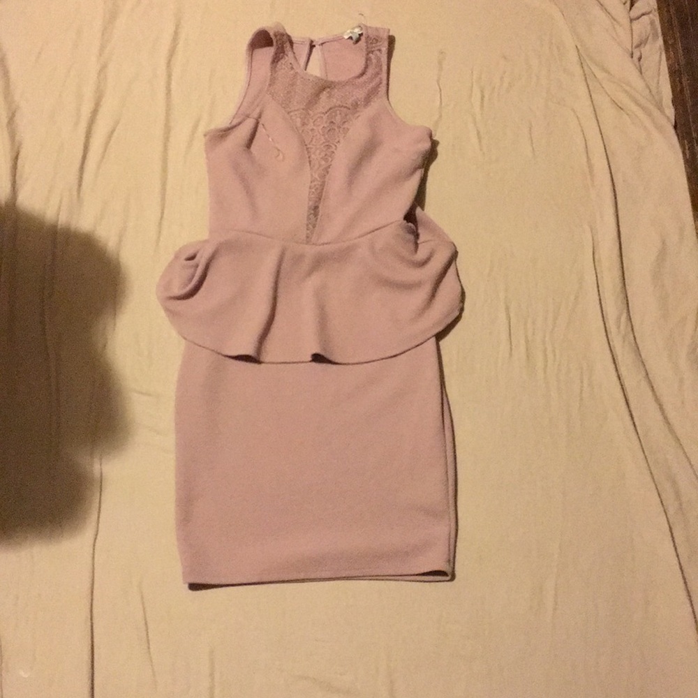 Pink laced dress